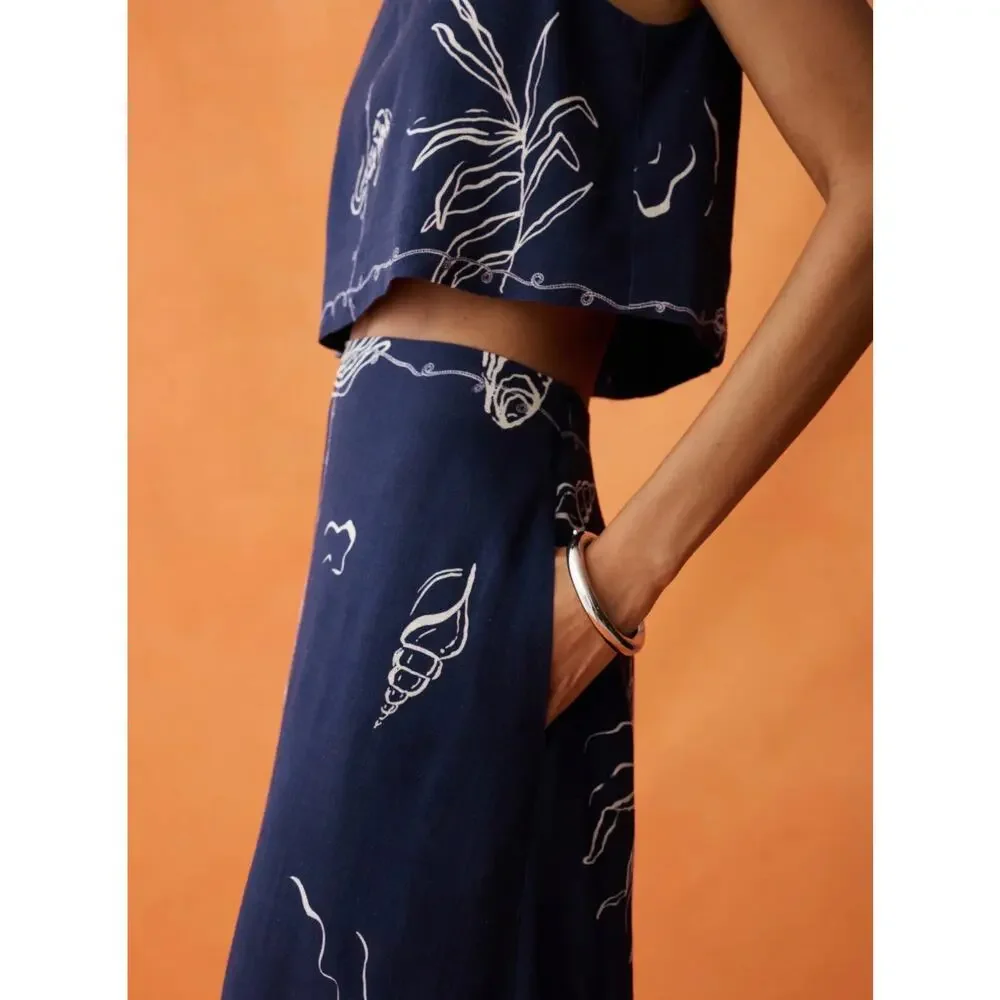 New few moda Anaya Sari set $272 blue size 0